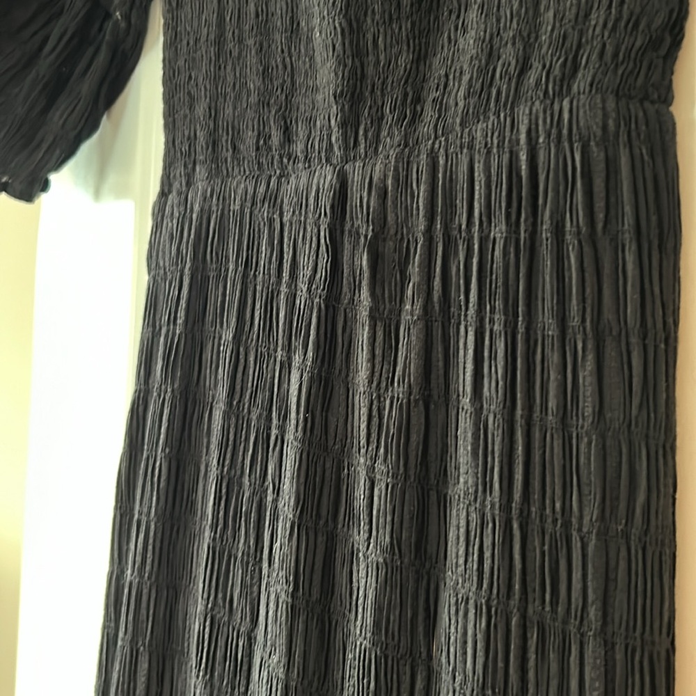 Anthro Lost + Wander Aria Smocked Off-Shoulder Maxi Dress Sz S w MEASUREMENTS - Picture 9 of 16
